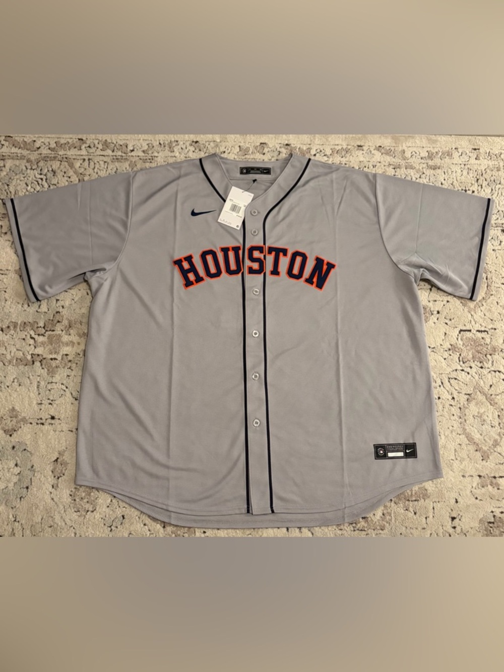 Nike Authentic Houston Astros Jose Altuve #27 MLB Gray Jersey Men’s Sz: 3XL - Picture 2 of 7